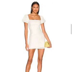 More to come white mini dress